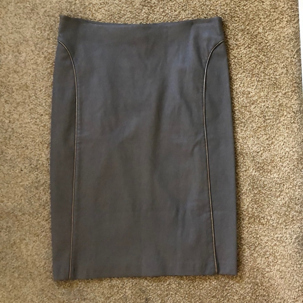 Monika Chiang leather pencil skirt